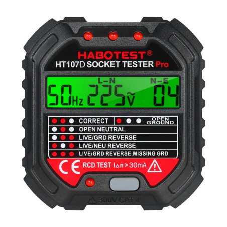Tester prese elettriche Habotest HT107D con display digitale