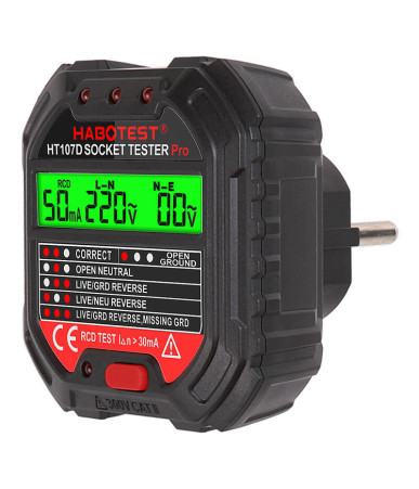 Tester prese elettriche Habotest HT107D con display digitale