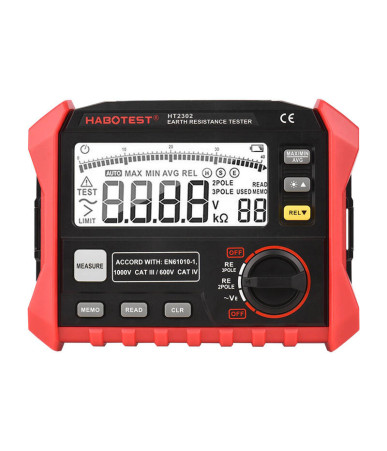 Misuratore di Resistenza di Terra Digitale Habotest HT2302
