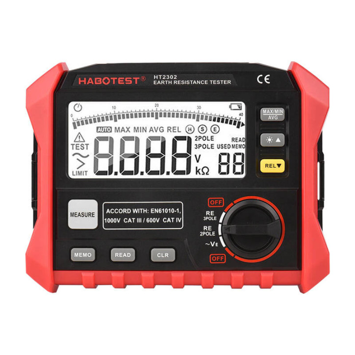 Misuratore di Resistenza di Terra Digitale Habotest HT2302