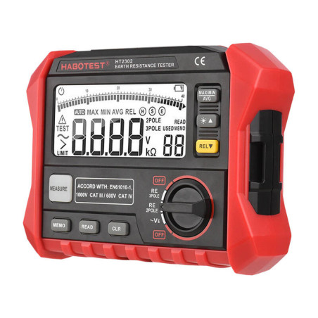 Misuratore di Resistenza di Terra Digitale Habotest HT2302