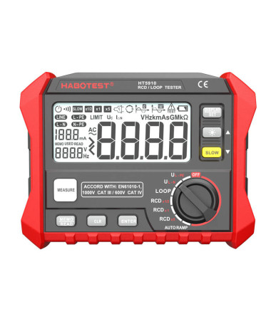 Tester Resistenza Loop e RCD Habotest HT5910