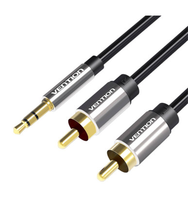 Cavo Audio Vention 2xRCA maschio a 3.5mm maschio BCFBD 0.5m Nero