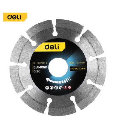 Diamond disc Deli Tools EDH-SQP125-E1