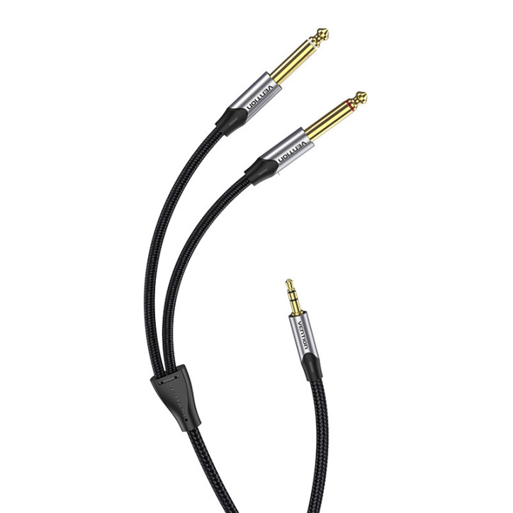 Cavo Audio Mini Jack 3.5mm a 2x Jack 6.35mm Maschio Vention BARHL 10m