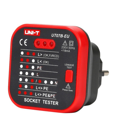 UNI-T UT07B-EU power outlet tester