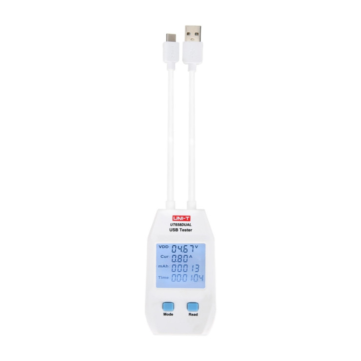 UNI-T UT658DUAL USB tester di corrente e tensione