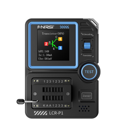 FNIRSI LCR-P1 Tester Multifunzione per Condensatori e Transistor