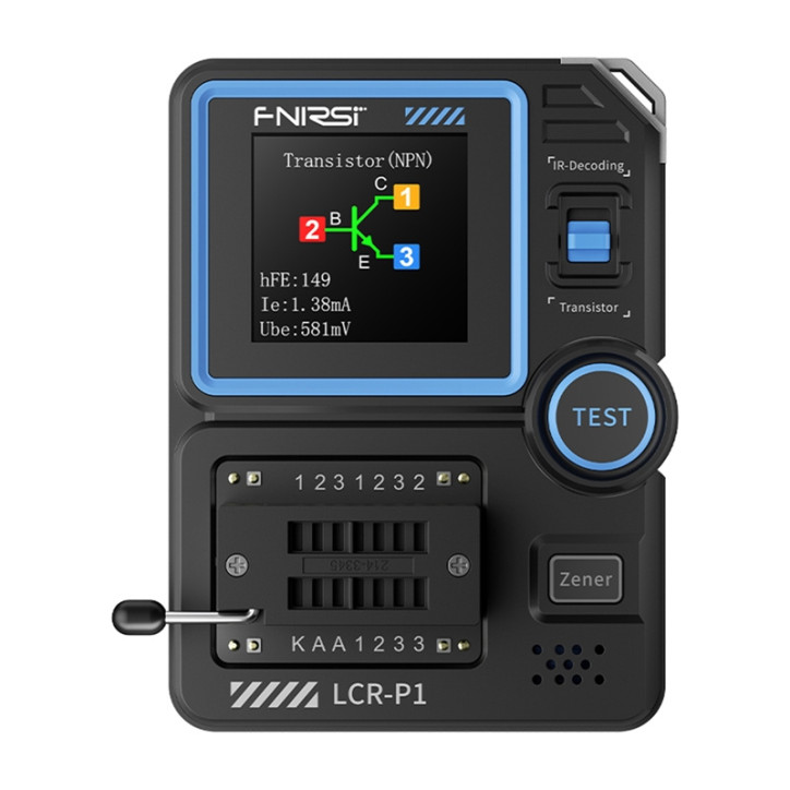 FNIRSI LCR-P1 Tester Multifunzione per Condensatori e Transistor