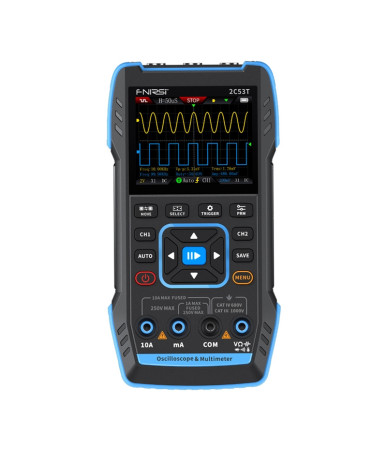 FNIRSI 2C53T Oscilloscopio Multimetro Generatore di Segnali 50MHz