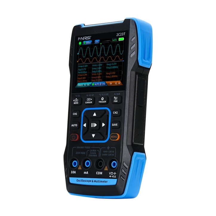 FNIRSI 2C23T Oscilloscopio Multimetro Generatore di Segnali 3-in-1