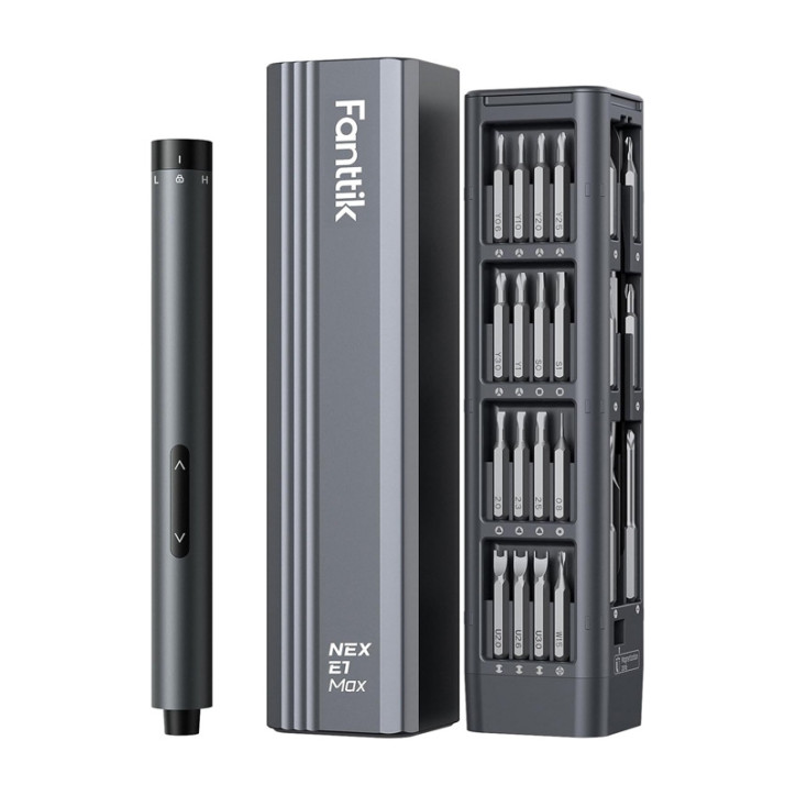 Fanttik E1 Max Set Cacciaviti Elettrici 50 Punte Grigio