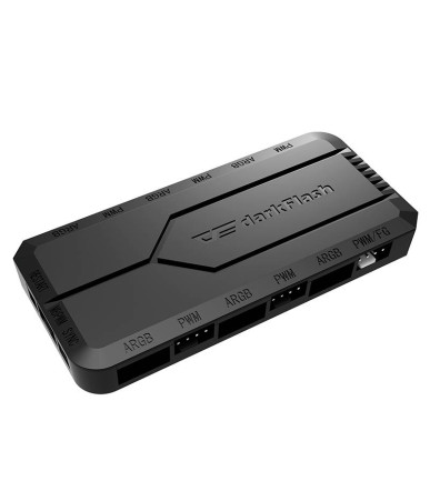 Fan control box per PC Darkflash RC2 RGB PWM + telecomando (Nero)