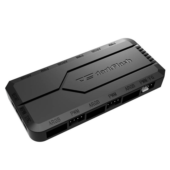 darkFlash RC2 Controller RGB PWM con Telecomando Nero