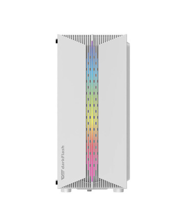 darkFlash DK151 Case PC Mid Tower Bianco con 3 ventole RGB