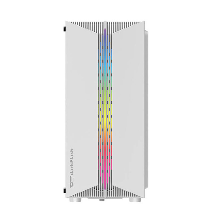 darkFlash DK151 Case PC Mid Tower Bianco con 3 ventole RGB