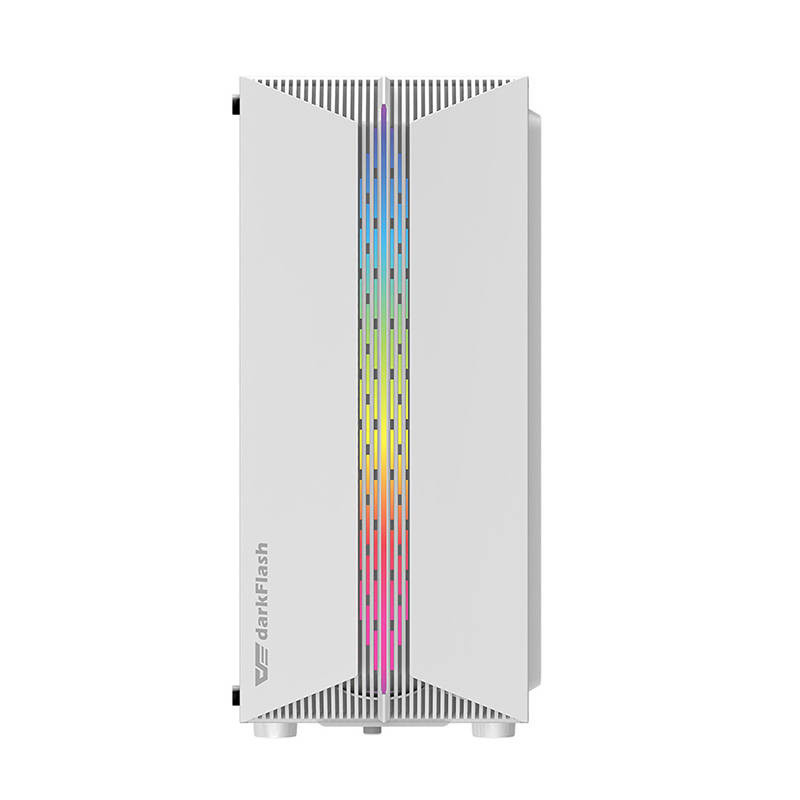 darkFlash DK151 Case PC Mid Tower Bianco con 3 ventole RGB