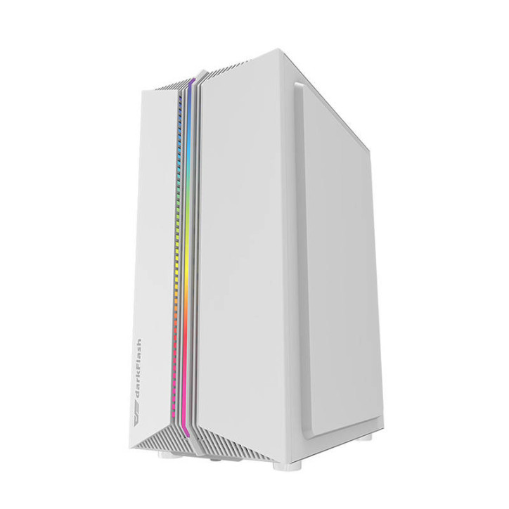 darkFlash DK151 Case PC Mid Tower Bianco con 3 ventole RGB