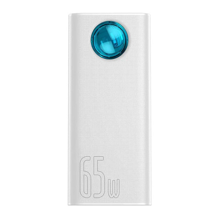 Powerbank Baseus Amblight 30000mAh, 4xUSB, USB-C, 65W (Bianco)