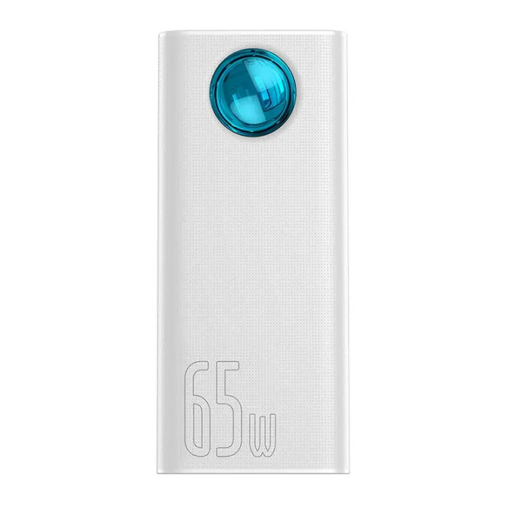 Powerbank Baseus Amblight 30000mAh, 4xUSB, USB-C, 65W (Bianco)