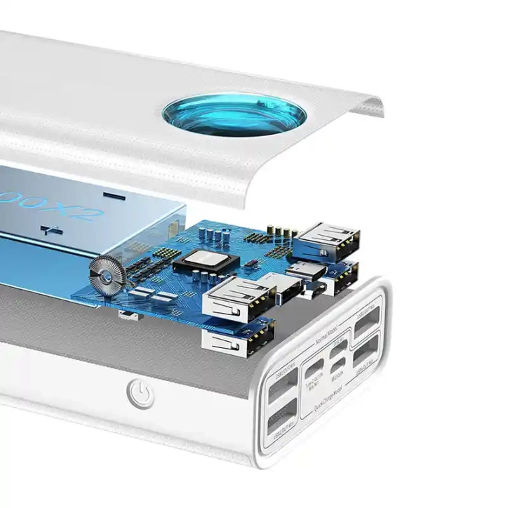 Powerbank Baseus Amblight 30000mAh, 4xUSB, USB-C, 65W (Bianco)