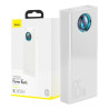 Powerbank Baseus Amblight 30000mAh, 4xUSB, USB-C, 65W (Bianco)