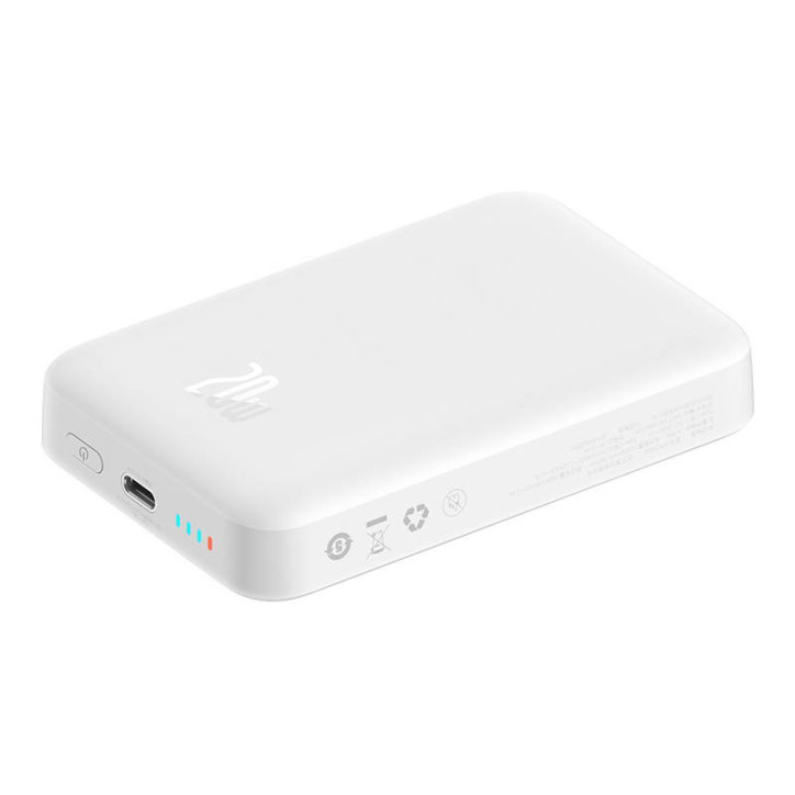 Powerbank Baseus Magnetic Mini 10000mAh Bianco USB-C 20W MagSafe