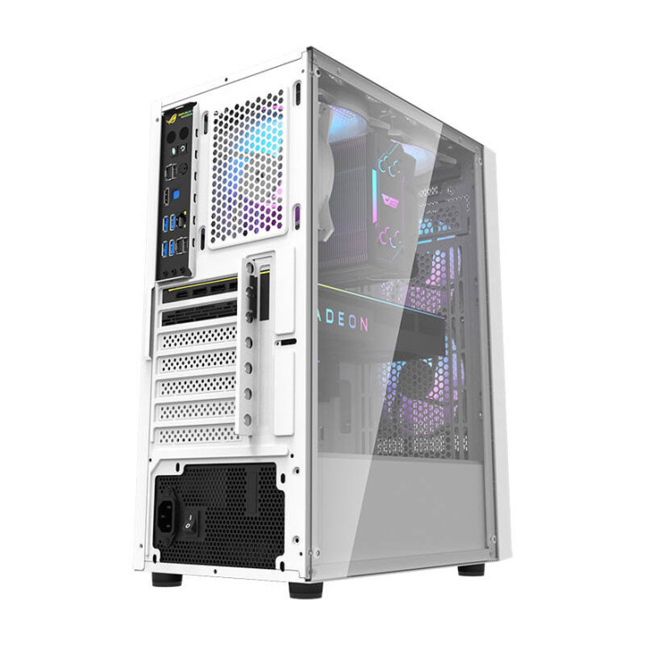 Case PC Darkflash A290 Bianco + 3 ventole RGB