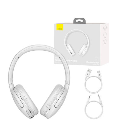 Baseus Encok D02 Pro Cuffie Wireless (Bianco)