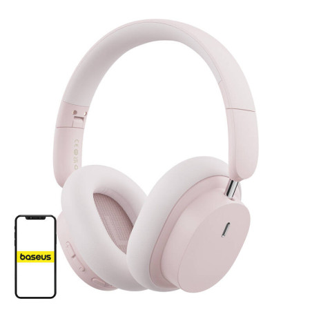 Baseus Bowie D05 Cuffie Wireless Bluetooth 5.2 Rosa Dorato