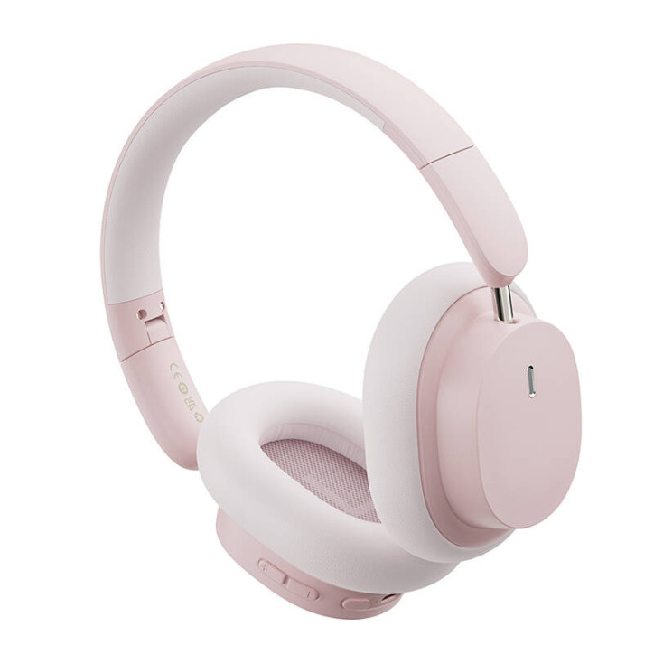 Baseus Bowie D05 Cuffie Wireless Bluetooth 5.2 Rosa Dorato