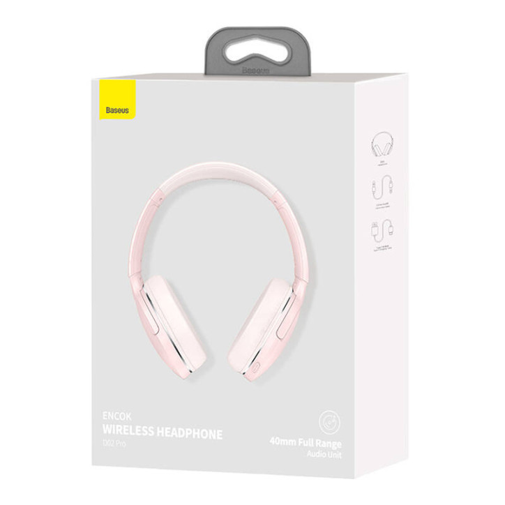 Cuffie Wireless Baseus Encok D02 PRO (Rosa)