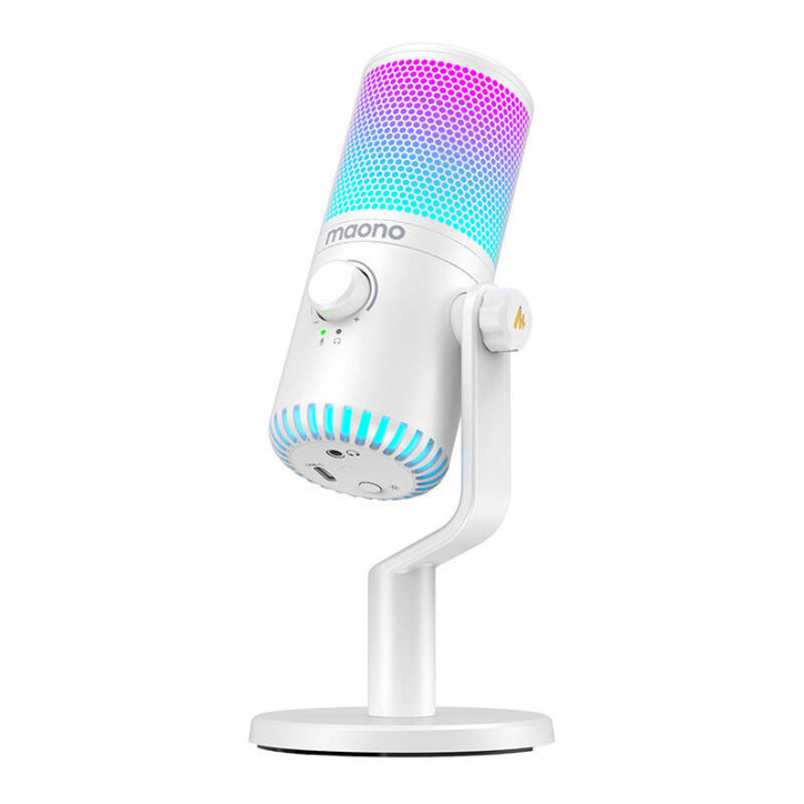 Microfono Gaming Maono DM30RGB (Bianco)