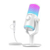 Microfono Gaming Maono DM30RGB USB Condensatore Bianco