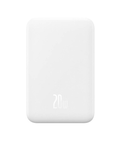 Magnetic Mini Powerbank Baseus 5000mAh, USB-C 20W (white)