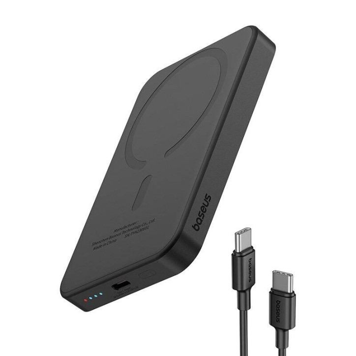Powerbank Magnetico Mini Baseus 5000mAh, USB-C 20W (Nero)