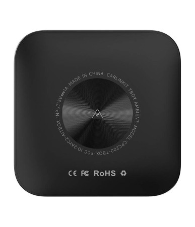 Carlinkit TBOX PLUS LED Wireless Adapter, 4G/64G, Apple CarPlay/Android Auto (Nero)