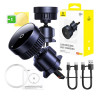 Baseus MagPro Car Mount 15W Qi2.0 Caricatore Wireless Induttivo Nero