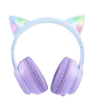 ONIKUMA B90 Cuffie Gaming Wireless Bluetooth Blu/Viola