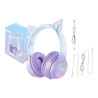 ONIKUMA B90 Cuffie Gaming Wireless Bluetooth Blu/Viola