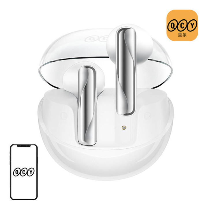 Cuffie TWS QCY AilyBuds Clear T32 (Bianco)