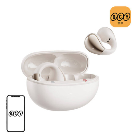 QCY Crossky Clip C30 Cuffie Auricolari Clip-On Bianchi