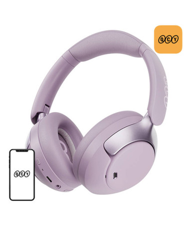 QCY H3 pro ANC wireless headphones (purple)