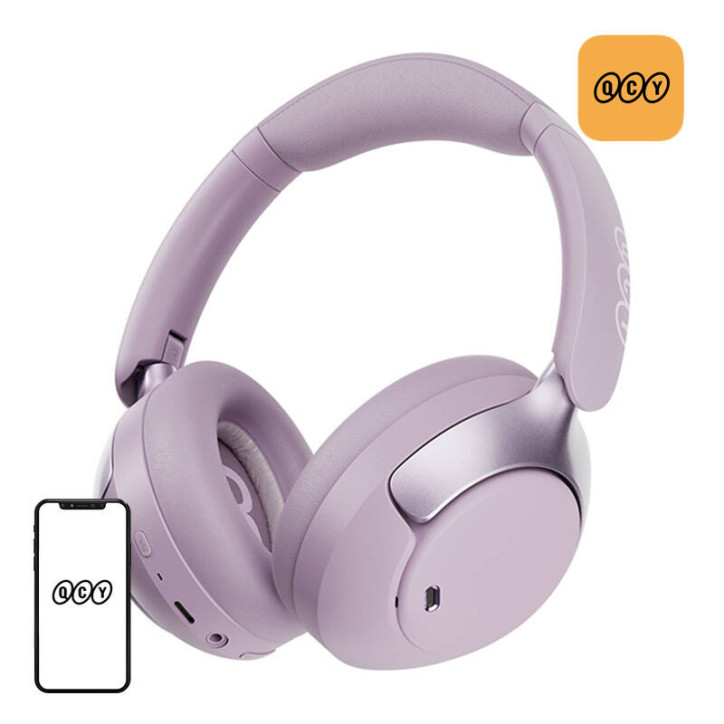QCY H3 Pro Cuffie Wireless ANC Viola