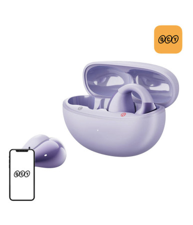 QCY Crossky Clip C30 headphones (purple)