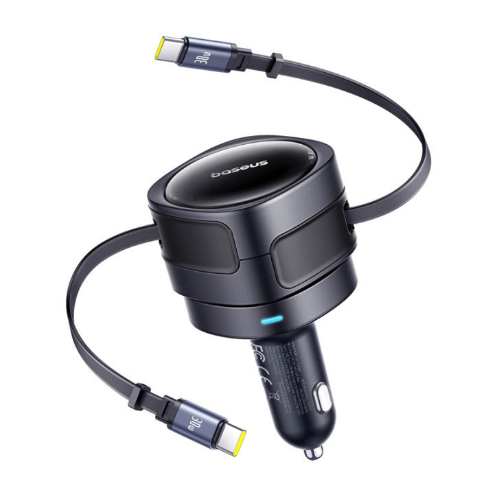 Caricatore Baseus Enjoyment Max USB-C+USB-C 60W Nero