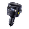 Caricatore da auto Baseus Enjoyment Max con cavi USB-C+USB-C 60W Nero