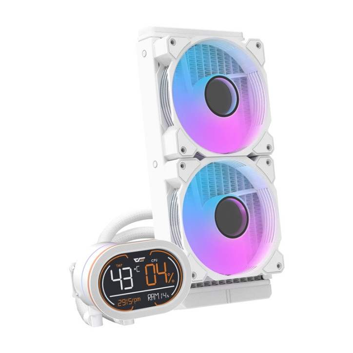 Darkflash DH240D Water Cooling CPU Bianco
