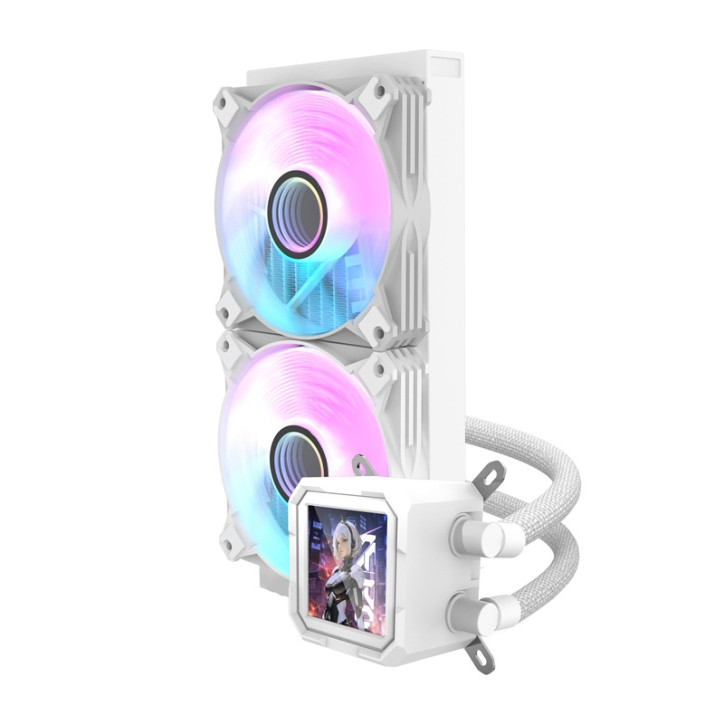 darkFlash DV240S Dissipatore CPU a Liquido Bianco