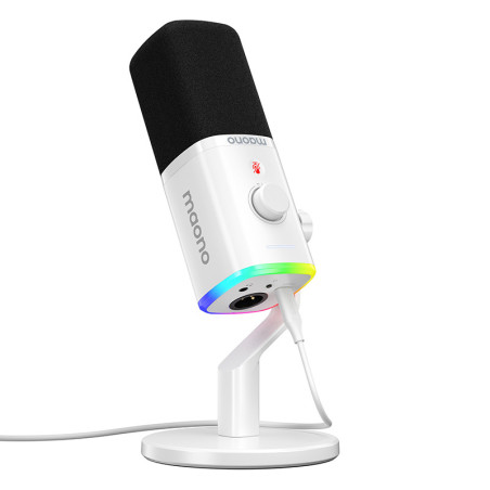 Maono PD100X Microfono Dinamico USB/XLR Bianco
